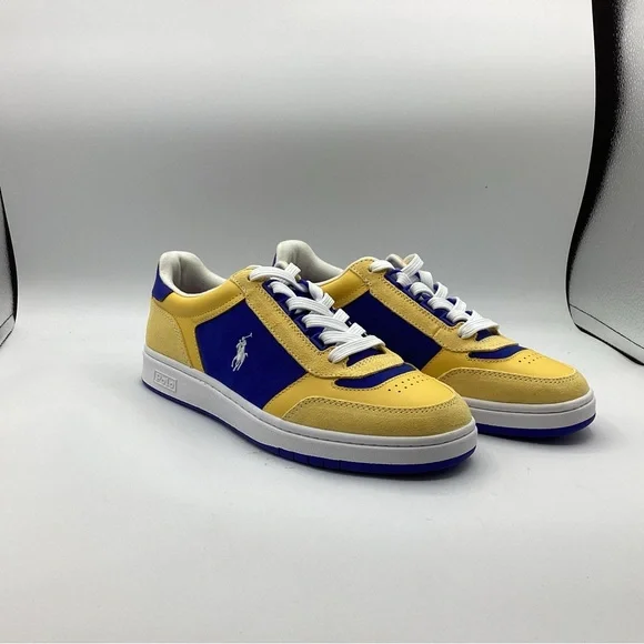 NWOT Ralph Lauren Mens Polo Shoes in Blue & Yellow. Men’s 8.5 - Picture 3 of 6